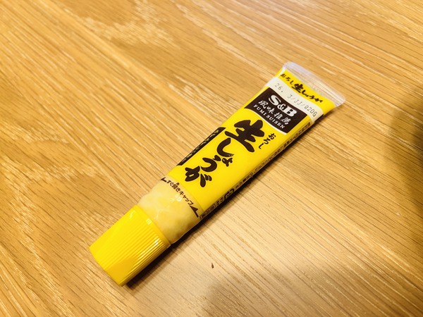 チューブのS&Bの生しょうが